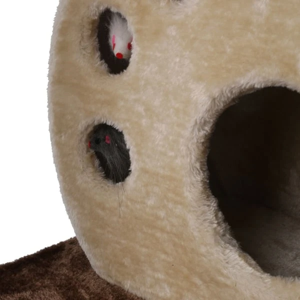 Kerbl Kratzbaum PLANET X Braun/beige, 50 X 40 X 127 Cm 2 Kerbl Kratzbaum PLANET X Braun/beige, 50 X 40 X 127 Cm – Bild 2