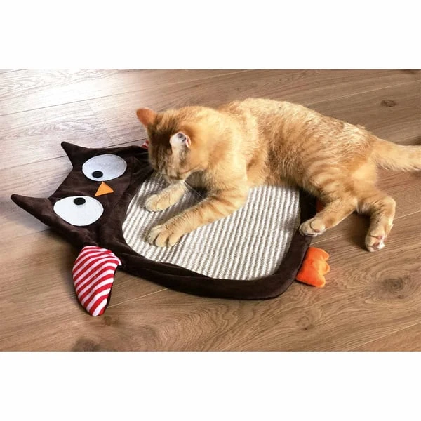 Aumüller Sisalkratzbrett Schmuse-Eule Mit Katzenminze 2 Aumüller Sisalkratzbrett Schmuse-Eule Mit Katzenminze – Bild 2