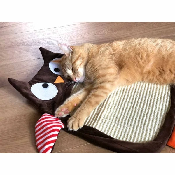 Aumüller Sisalkratzbrett Schmuse-Eule Mit Katzenminze 3 Aumüller Sisalkratzbrett Schmuse-Eule Mit Katzenminze – Bild 3