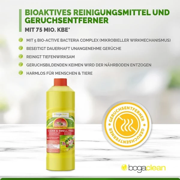 Bogaclean Clean & Smell Free Concentrate 1000 Ml 4 Bogaclean Clean & Smell Free Concentrate 1000 Ml – Bild 4