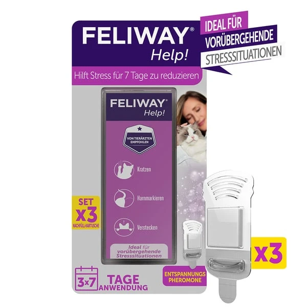 FELIWAY Help! Nachfüllset, Mit 3 Pheromonkartuschen 1 FELIWAY Help! Nachfüllset, Mit 3 Pheromonkartuschen