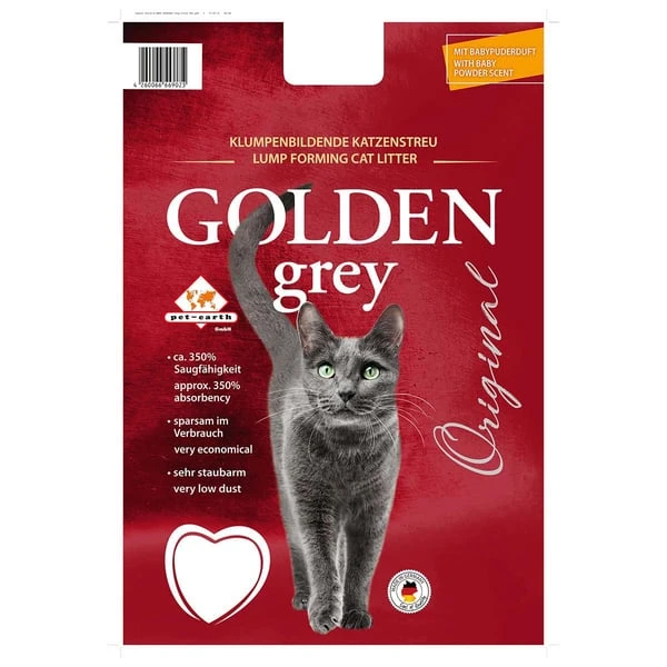 Golden Grey Katzenstreu Mit Babypuderduft 1 Golden Grey Katzenstreu Mit Babypuderduft