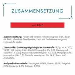 GOURMET Perle Erlesene Streifen In Sauce Mit Rind 6 GOURMET Perle Erlesene Streifen In Sauce Mit Rind -Trixie Verkäufe gourmet perle erlesene streifen in sauce rind 3
