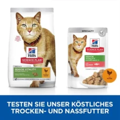 Hill's Science Plan Senior Vitality 7+ Huhn 1,5kg -Trixie Verkäufe hills sience plan katze senior vitality mature 7 huhn reis web 3