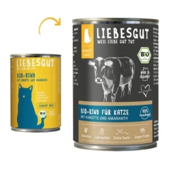 Liebesgut Biokost Adult Katze Mit Rind, Karotte Und Amaranth
