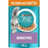 PURINA ONE SENSITIVE In Sauce Huhn 26x85g