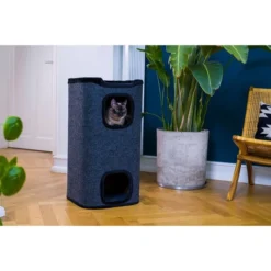 ZooRoyal Premium Kratztonne Jori 78cm Filz Anthrazit -Trixie Verkäufe zooroyal kratztonne jori 4