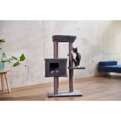 ZooRoyal Kratzbaum Lea 108 Cm Anthrazit 14 ZooRoyal Kratzbaum Lea 108 Cm Anthrazit -Trixie Verkäufe zooroyal kratzbaum lea 108cm anthrazit web 2