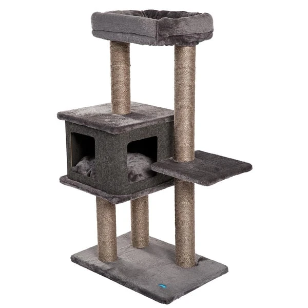 ZooRoyal Kratzbaum Lea 108 Cm Anthrazit 2 ZooRoyal Kratzbaum Lea 108 Cm Anthrazit – Bild 2