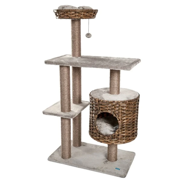 ZooRoyal Kratzbaum Lilly 127 Cm Cappuccino 2 ZooRoyal Kratzbaum Lilly 127 Cm Cappuccino – Bild 2