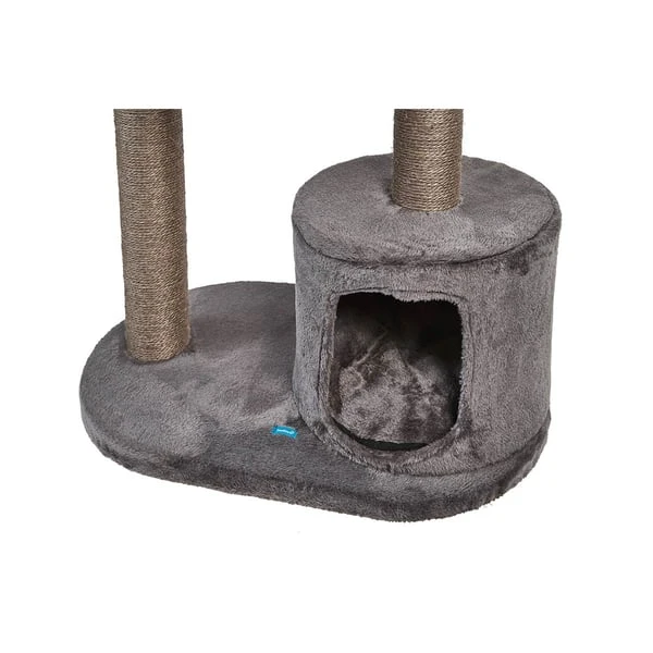 ZooRoyal Kratzbaum Lina 125cm Anthrazit 6 ZooRoyal Kratzbaum Lina 125cm Anthrazit – Bild 6