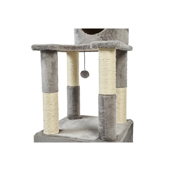 ZooRoyal Kratzbaum Mia 146cm Grau 5 ZooRoyal Kratzbaum Mia 146cm Grau – Bild 5