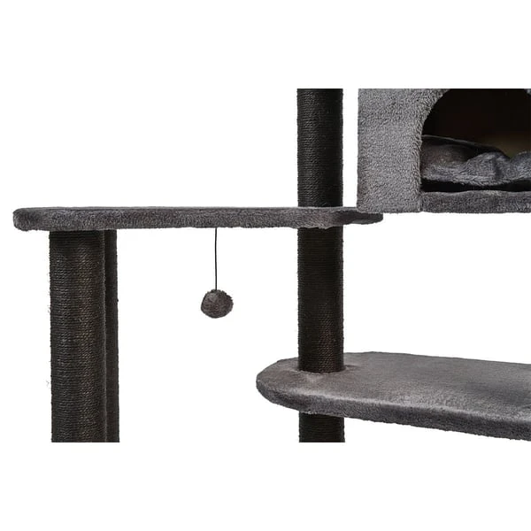 ZooRoyal Kratzbaum Mila 128 Cm Anthrazit 6 ZooRoyal Kratzbaum Mila 128 Cm Anthrazit – Bild 6