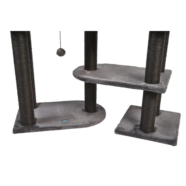 ZooRoyal Kratzbaum Mila 128 Cm Anthrazit 7 ZooRoyal Kratzbaum Mila 128 Cm Anthrazit – Bild 7