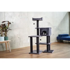 ZooRoyal Kratzbaum Mila 128 Cm Anthrazit 12 ZooRoyal Kratzbaum Mila 128 Cm Anthrazit -Trixie Verkäufe zooroyal kratzbaum mila 128cm anthrazit 2