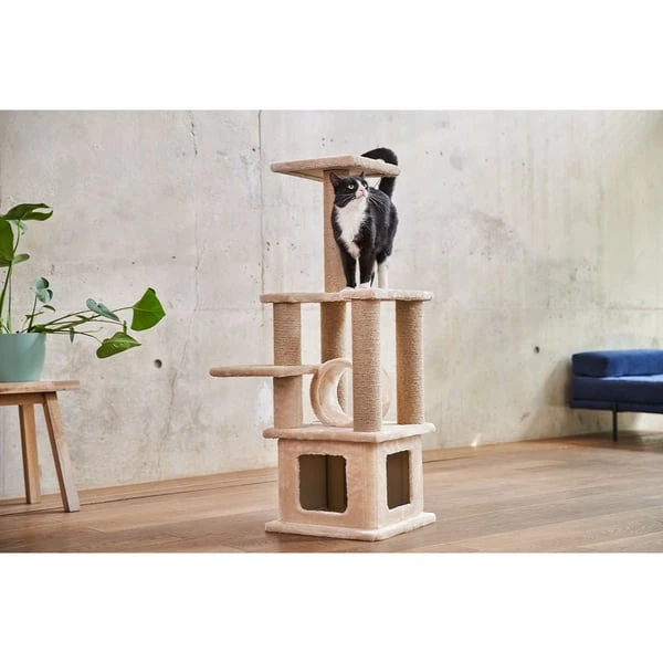 ZooRoyal Kratzbaum Sofia 114 Cm Creme 12 ZooRoyal Kratzbaum Sofia 114 Cm Creme – Bild 12