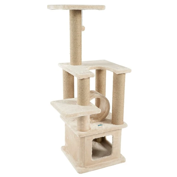 ZooRoyal Kratzbaum Sofia 114 Cm Creme 4 ZooRoyal Kratzbaum Sofia 114 Cm Creme – Bild 4